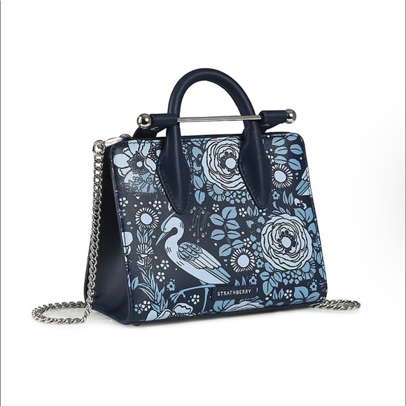Strathberry Handbags - THE STRATHBERRY NANO LOCH PRINT LEATHER TOTE.